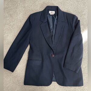 100% Wool Navy Blue Worthington Blazer